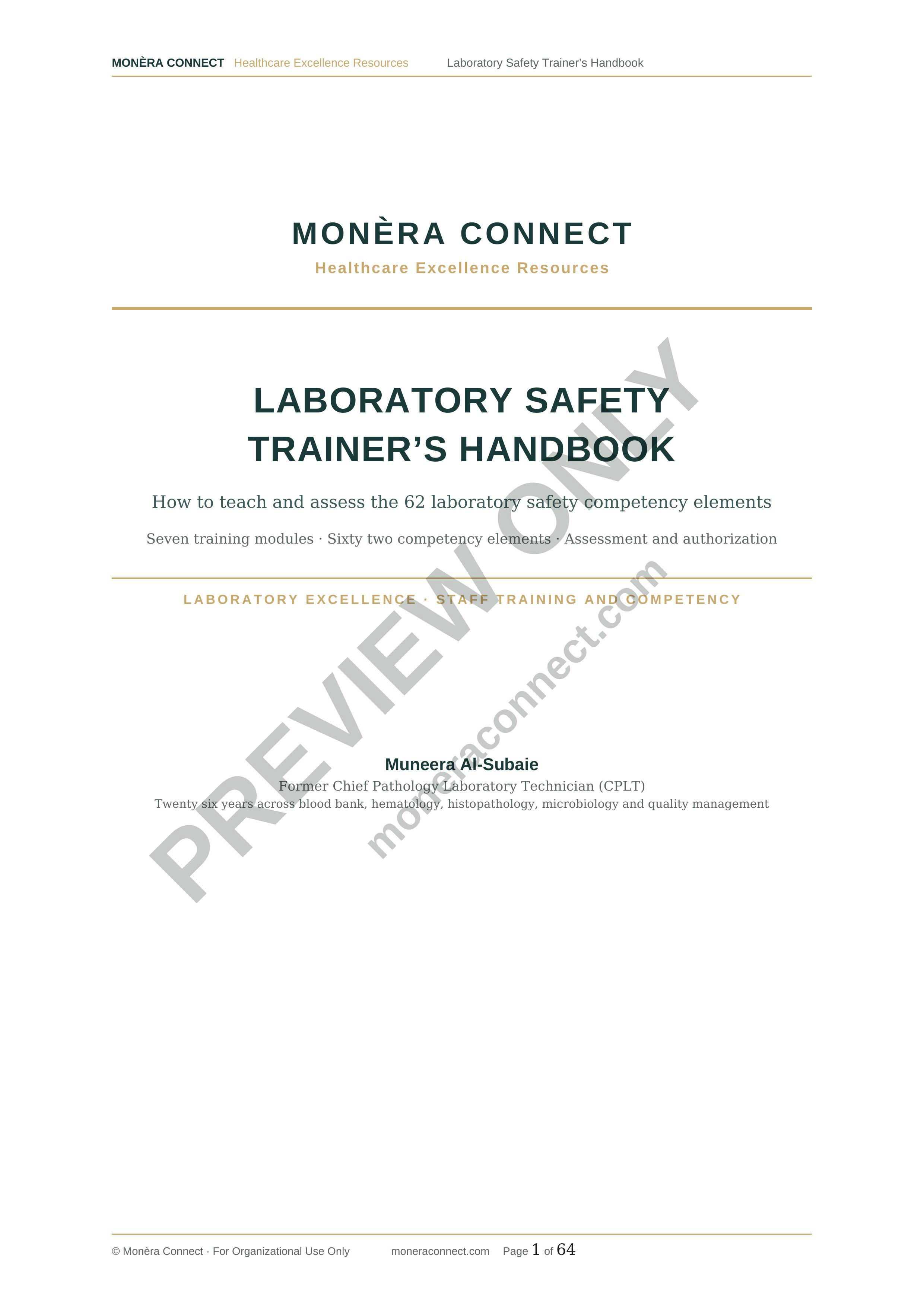 Laboratory Safety Trainer’s Handbook