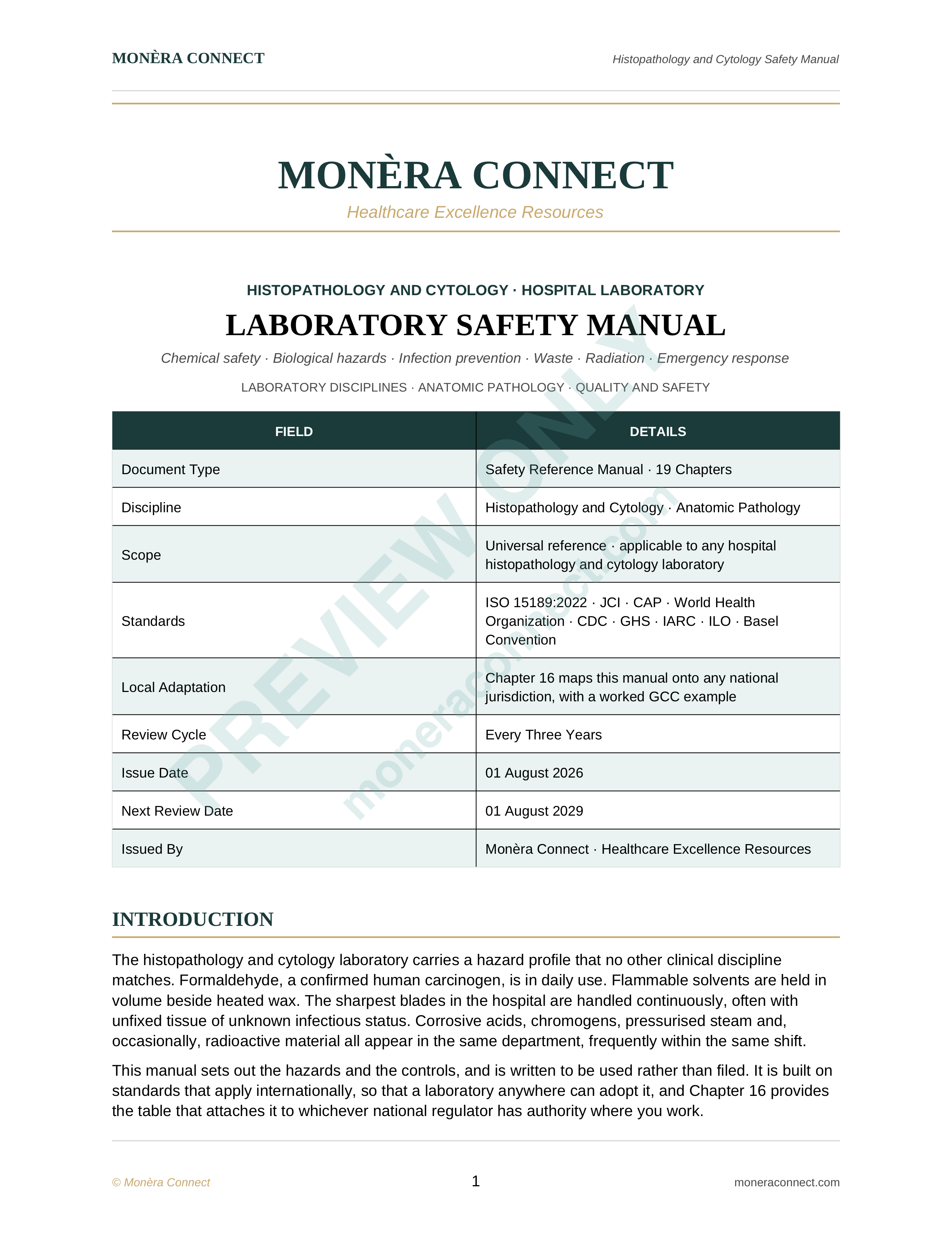 Histopathology & Cytology Safety Manual