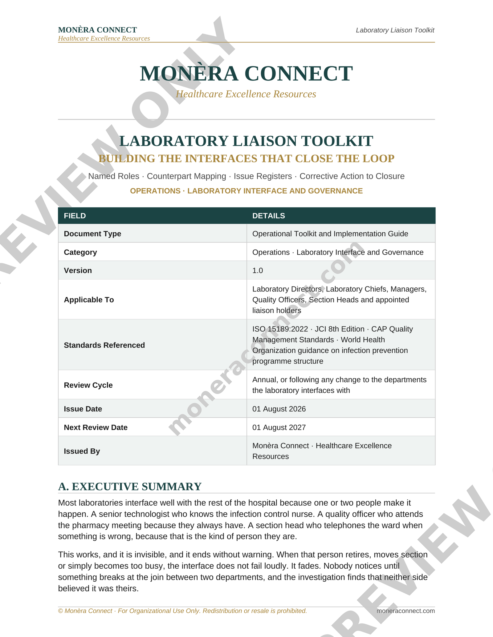 Laboratory Liaison Toolkit