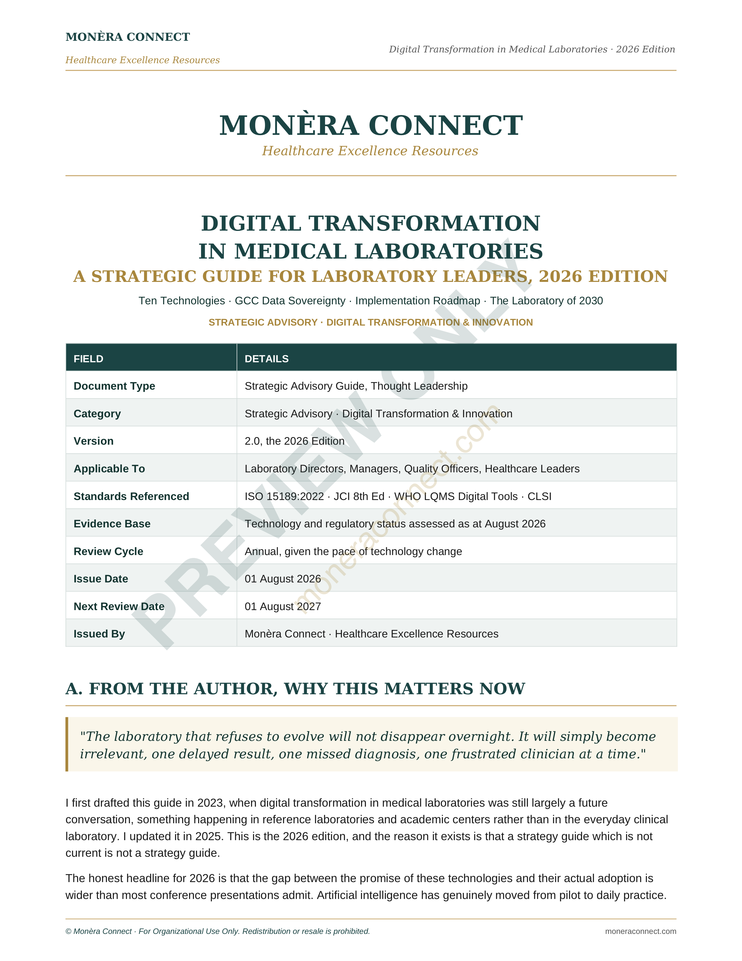 Digital Transformation in Medical Laboratories