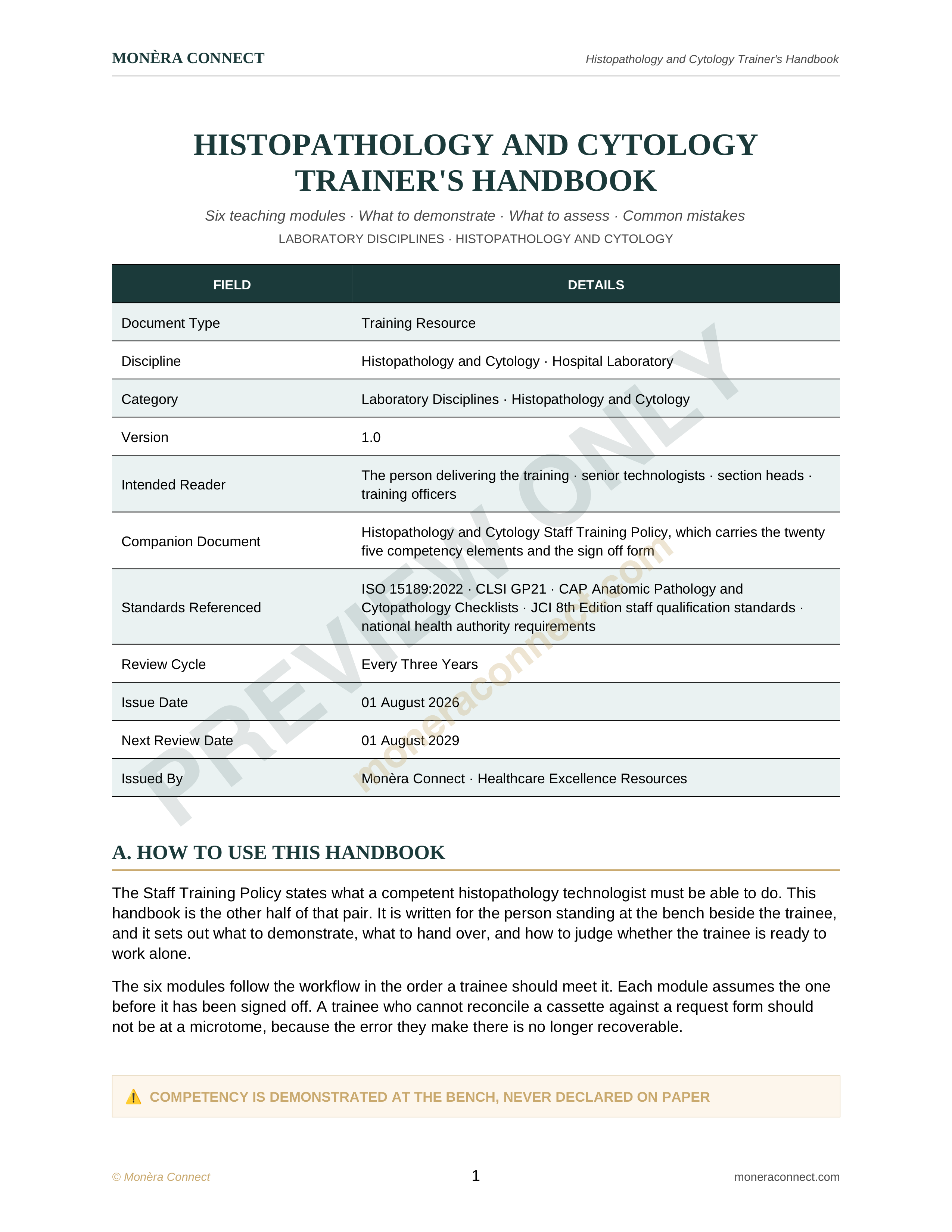 Histopathology and Cytology Trainer’s Handbook