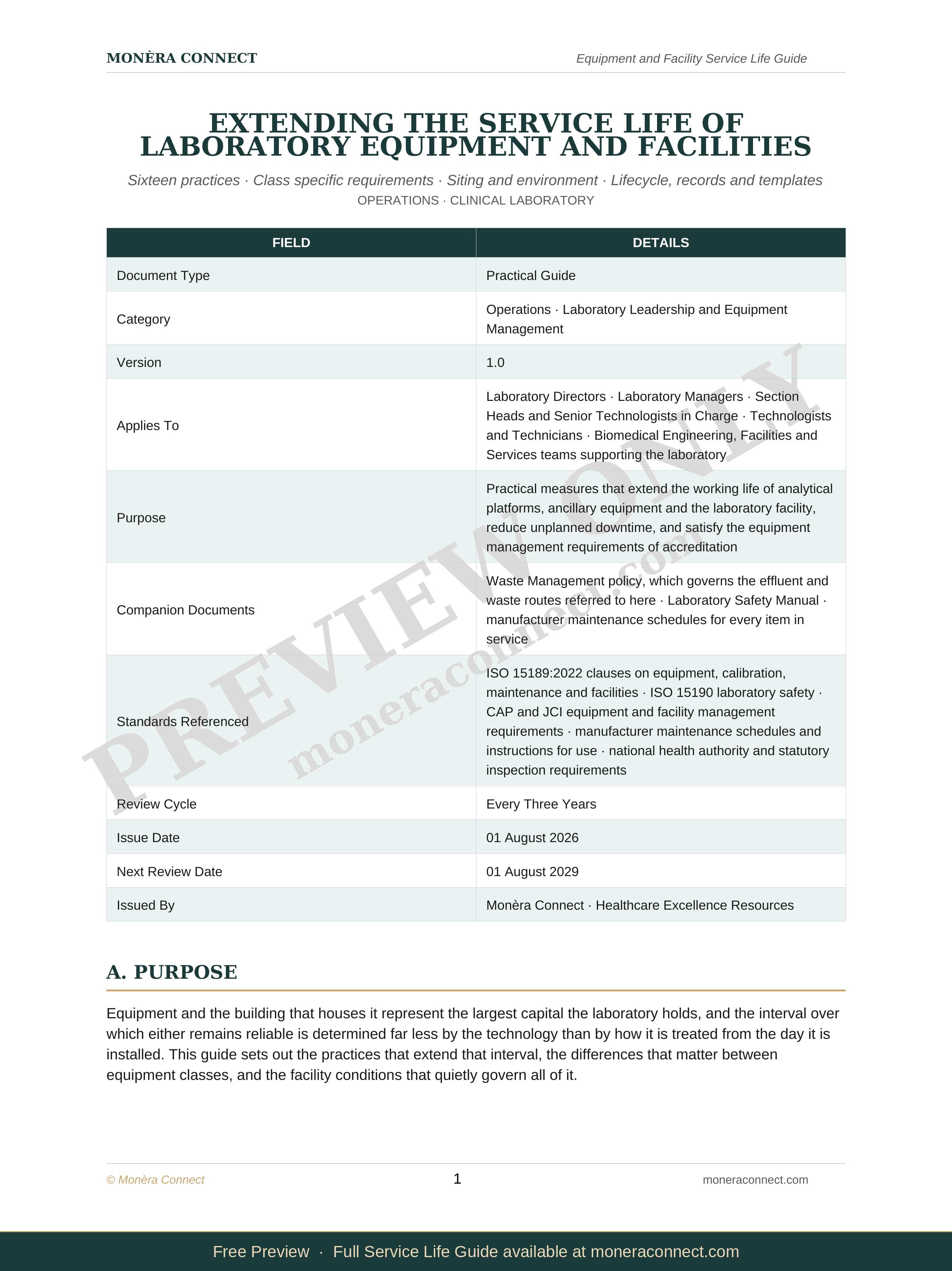 Extending Equipment and Facility Service Life