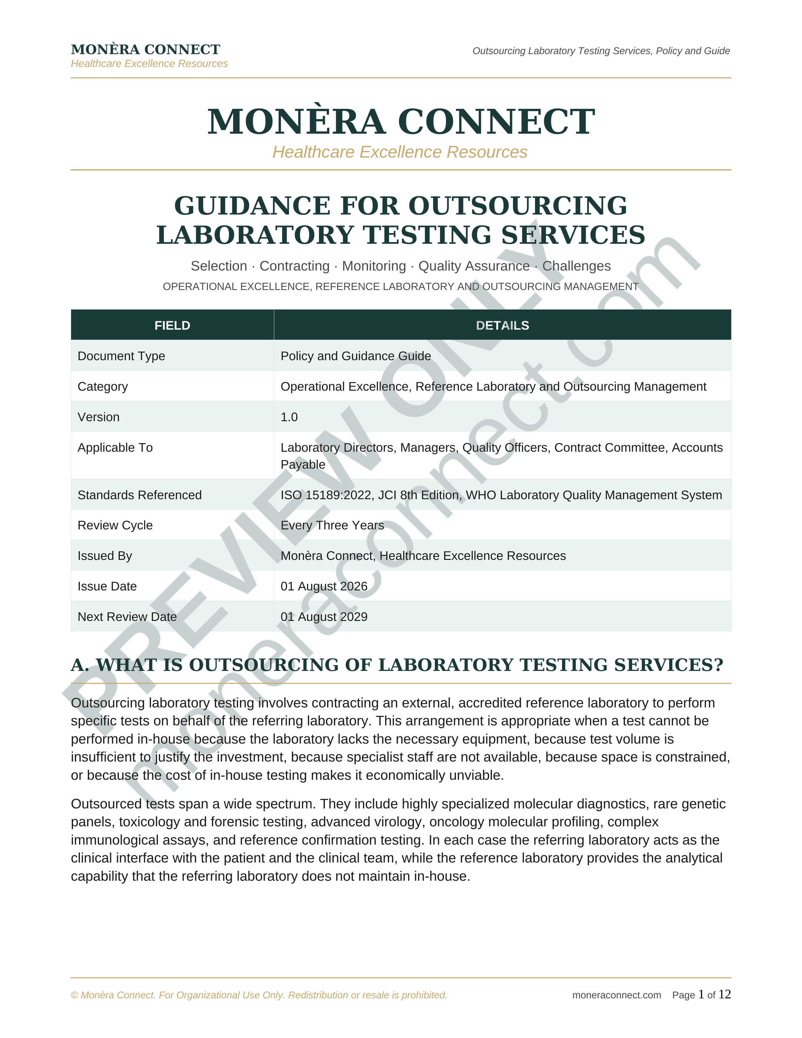Outsourcing Laboratory Testing Services